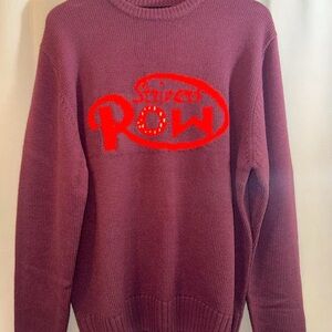 Burgundy & Red Strivers Row sweater
